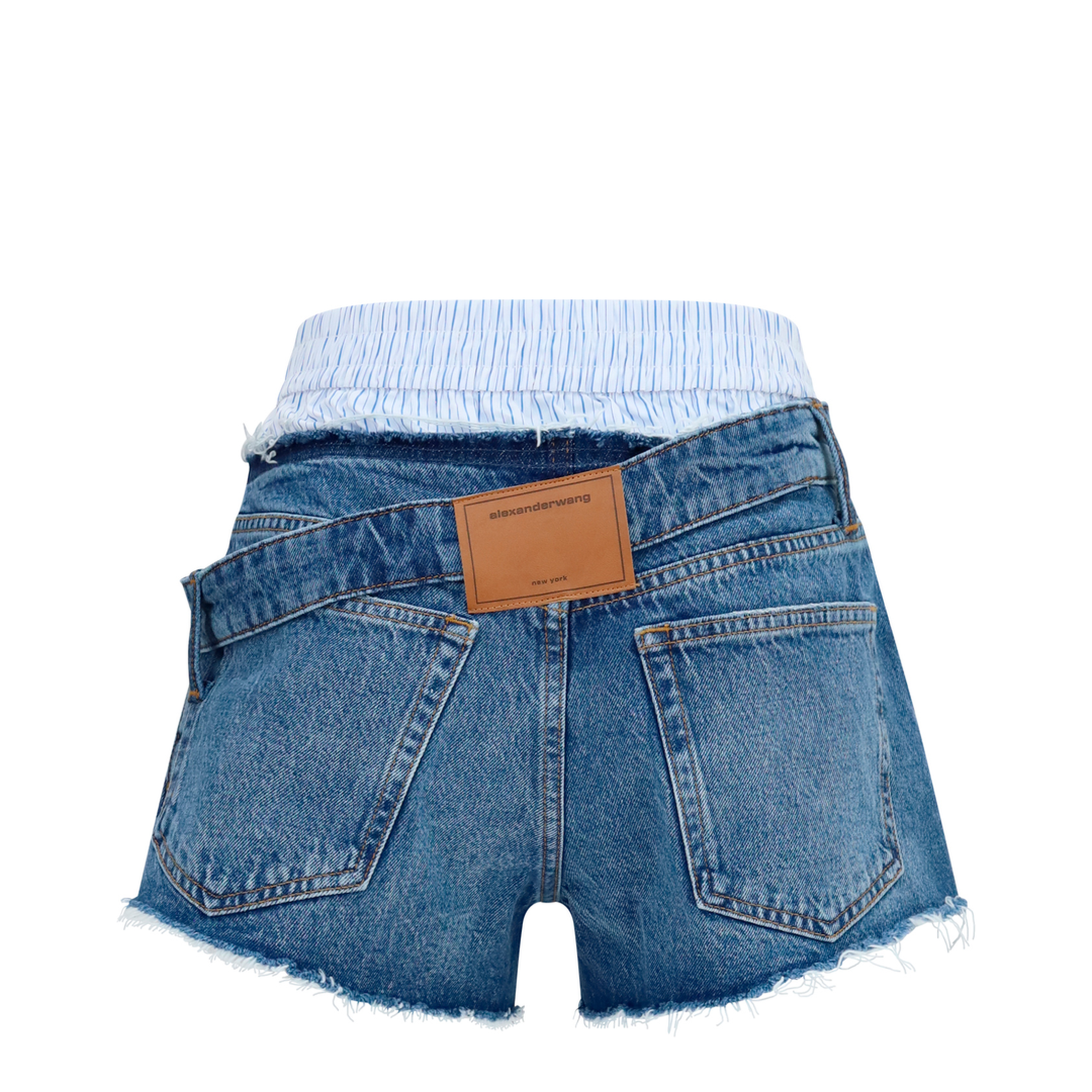 MAYFEYR - Alexander Wang - Denim Shorts With Boxer Detail - 4DC3264124400C