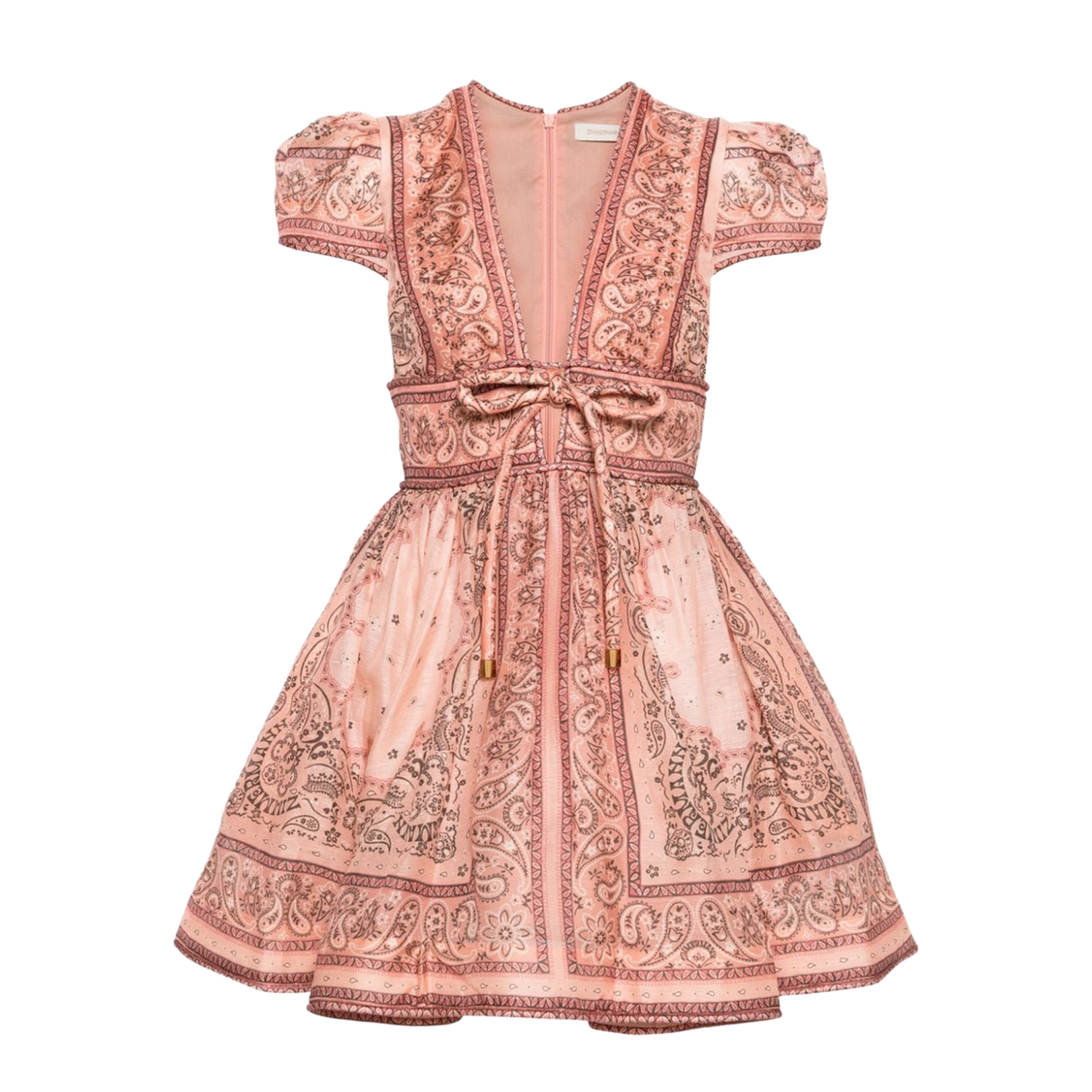 Pink Bandana Print Mini Dress