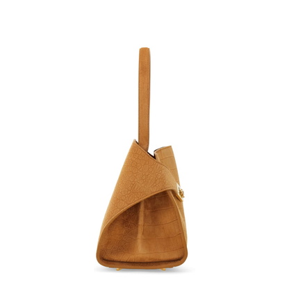 Hug Medium Eel Skin Shoulder Bag - Black