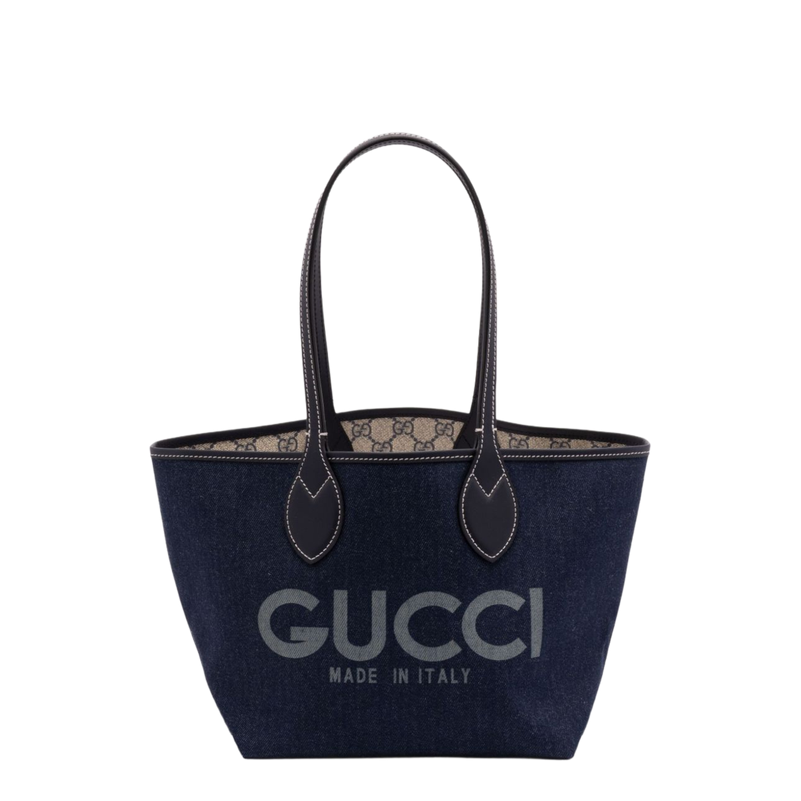 Totissima Large Denim Tote Bags - Blue