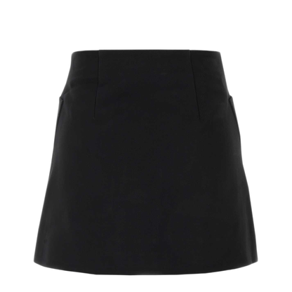 MAYFEYR - Prada - Black Wool Mini Skirt - P138XGSOOO477F0002