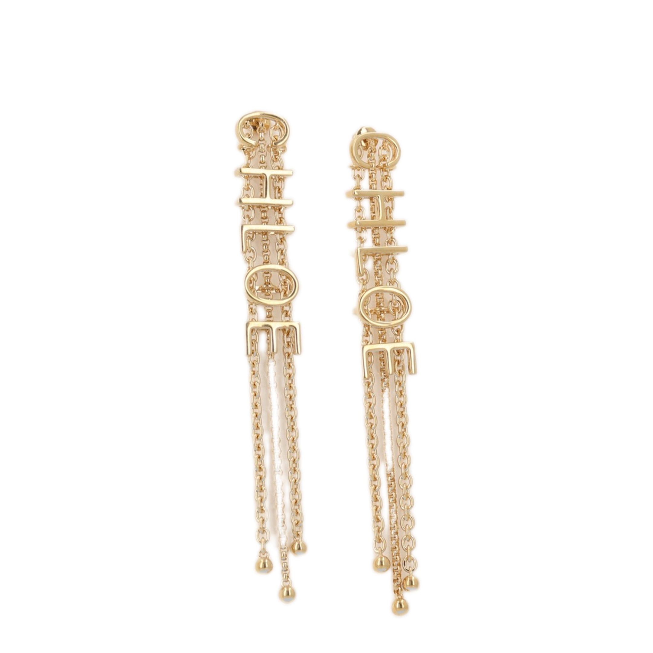 MAYFEYR - Chloè - Logo Pendant Earrings - 26AJE14CB79DC