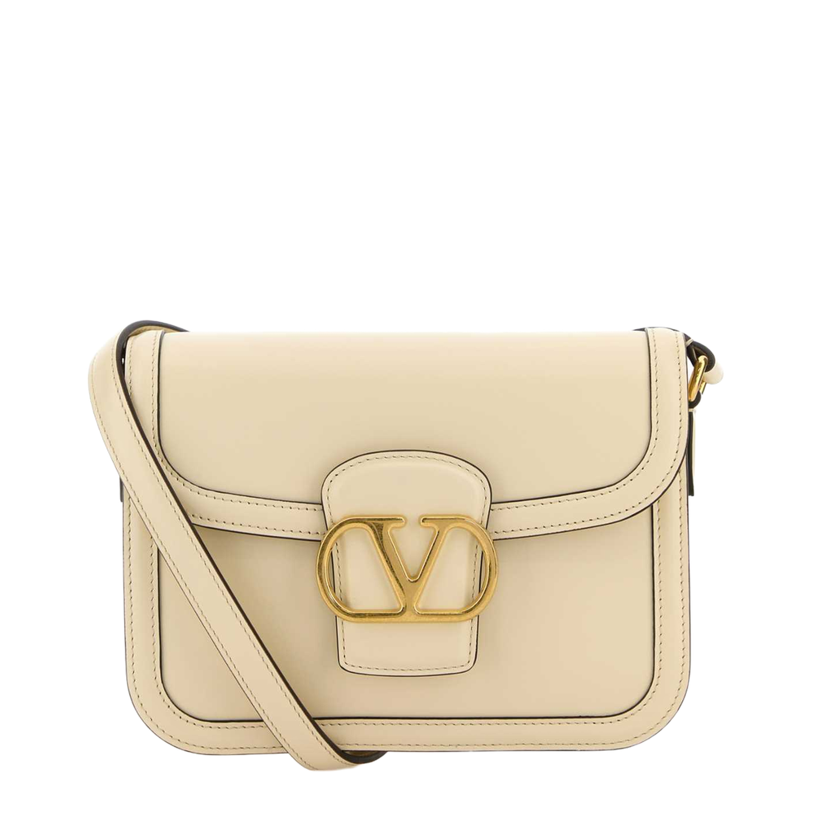 Ivory leather 9TO5 shoulder bag
