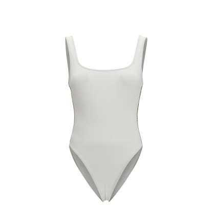MAYFEYR - Burberry - One-Piece Swimsuit With Check Trim - 8126402