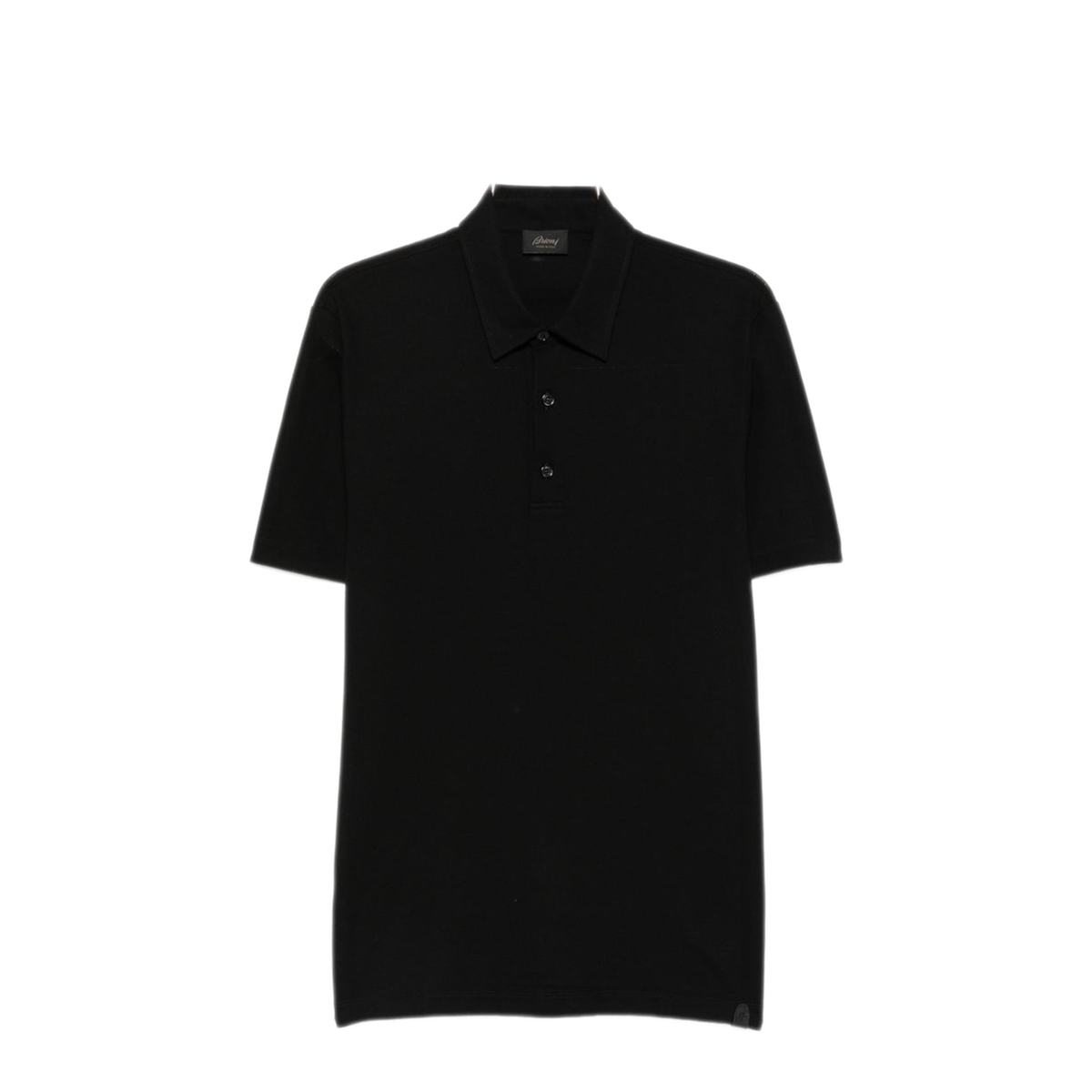 MAYFEYR - Brioni - Black Pique Weave Front Button Placket - UJSZ0LPA6271000