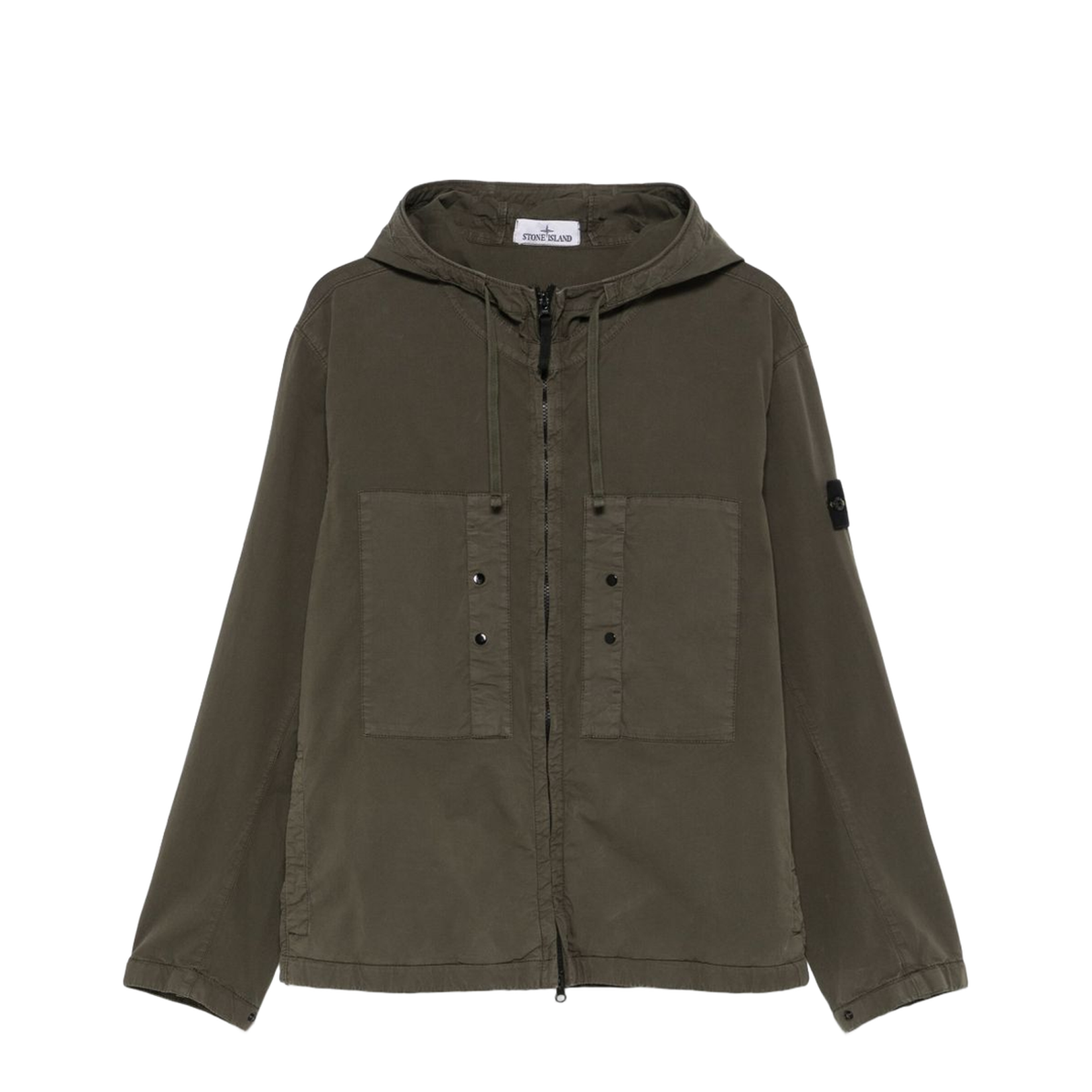 Supima Cotton Twill Stretch-TC Hooded Jacket