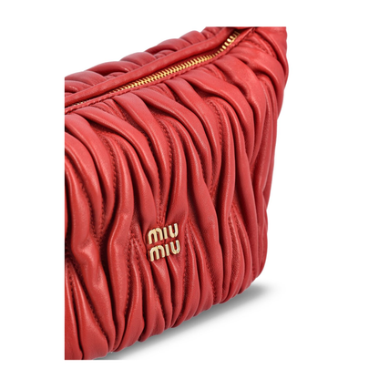 MAYFEYR - Miu Miu - Matelassé Nappa Leather Pouch In Briar - 5BP100AN88F0011