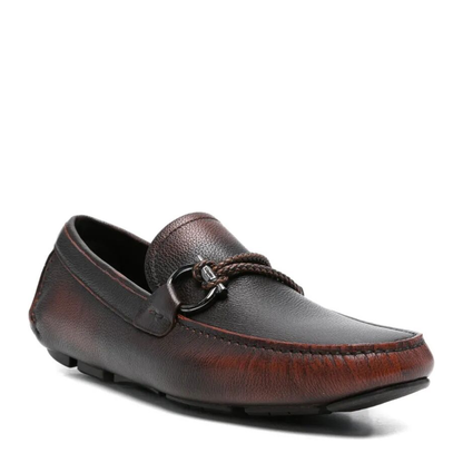 MAYFEYR - Ferragamo - Sfumato Leather Driver Loafers - 02B7960789639