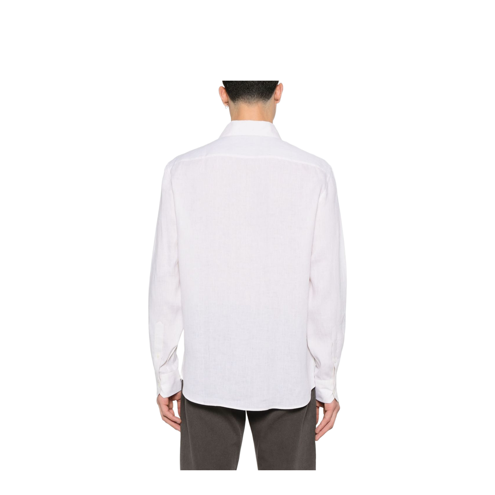 Linen Shirt - Ecru Long Sleeves