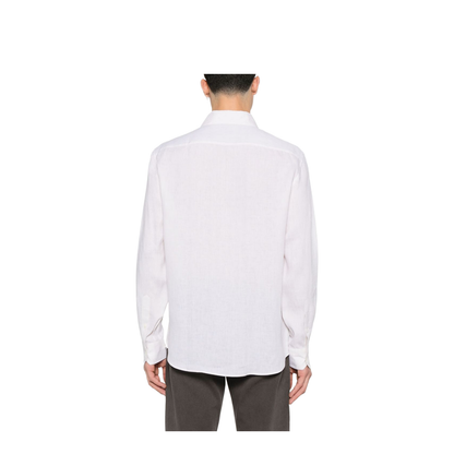 Linen Shirt - Ecru Long Sleeves