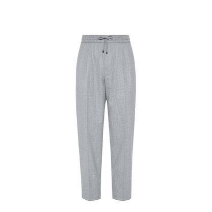 Front Pleat Pants - Grey