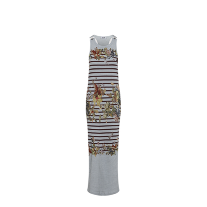 MAYFEYR - Jean Paul Gaultier - Mariniere Grape Long Dress - 2601WDR120J041P5690
