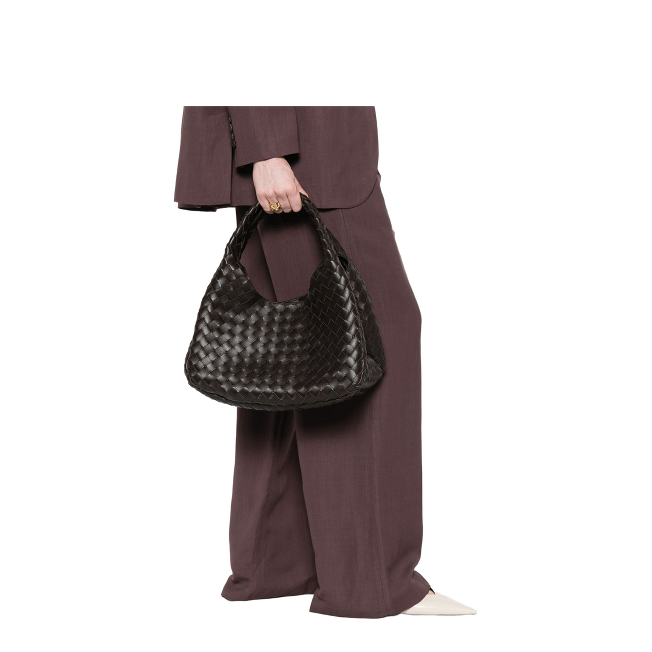 Campana Medium Lambskin Shoulder Bag - Fondant
