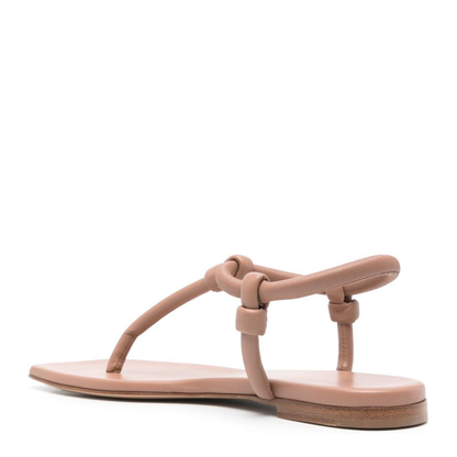 Almond Beige T-Bar Sandals
