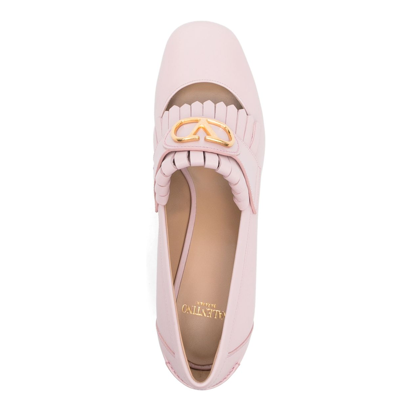 VLogo Signature Leather Loafers