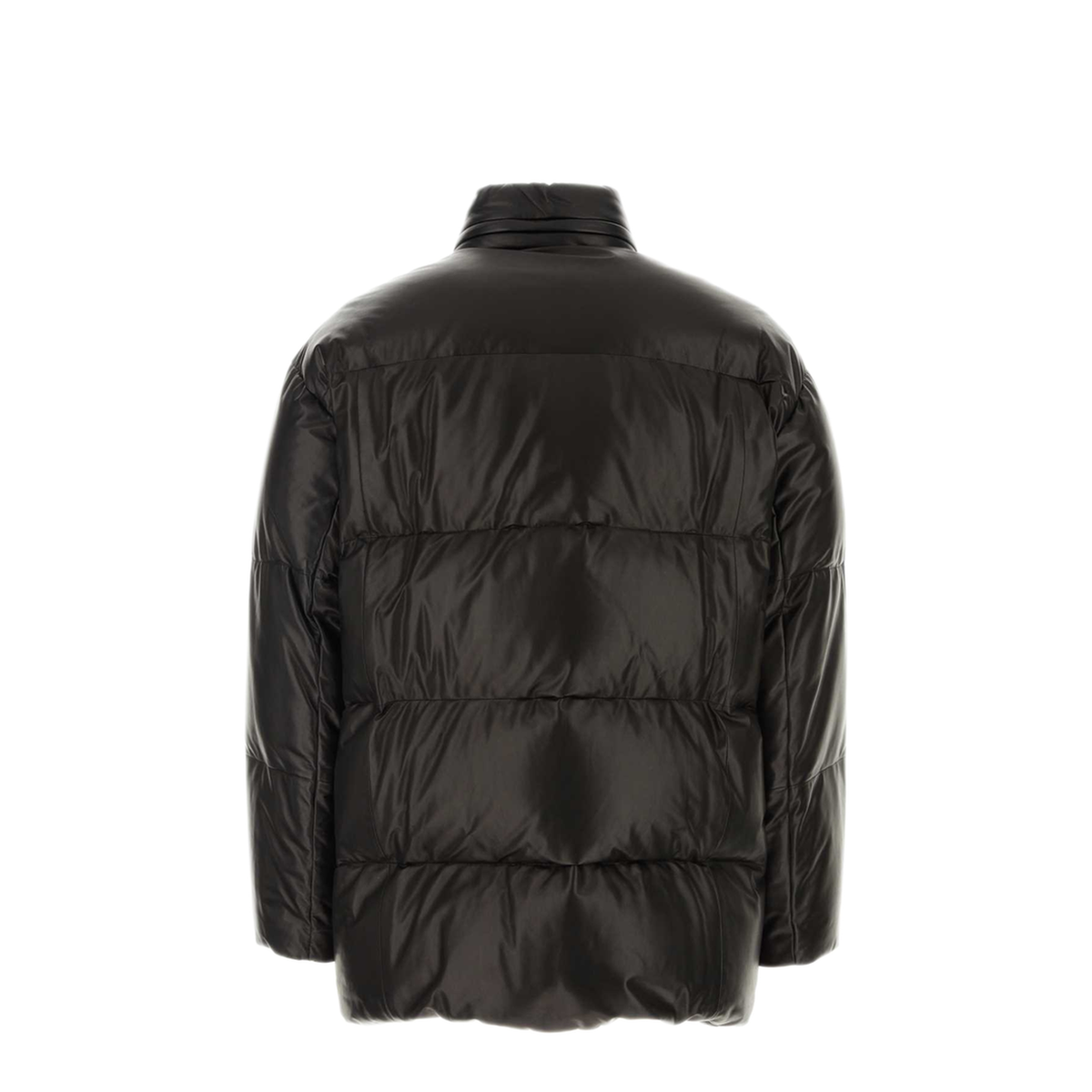 MAYFEYR - Prada - Black Nappa Leather Down Jacket - UPS559JHIF0002