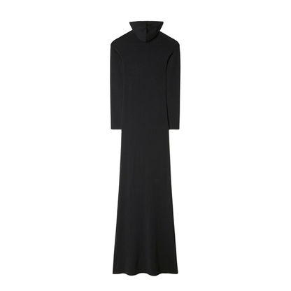 Floral-Appliqué Hooded Dress