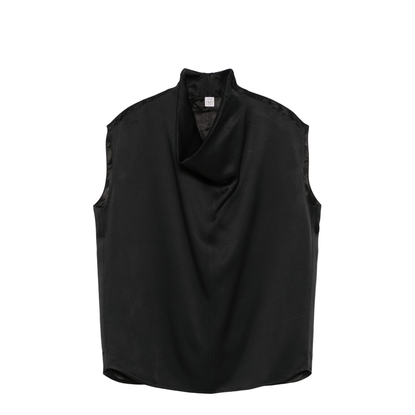 Sleeveless Funnel-neck Top