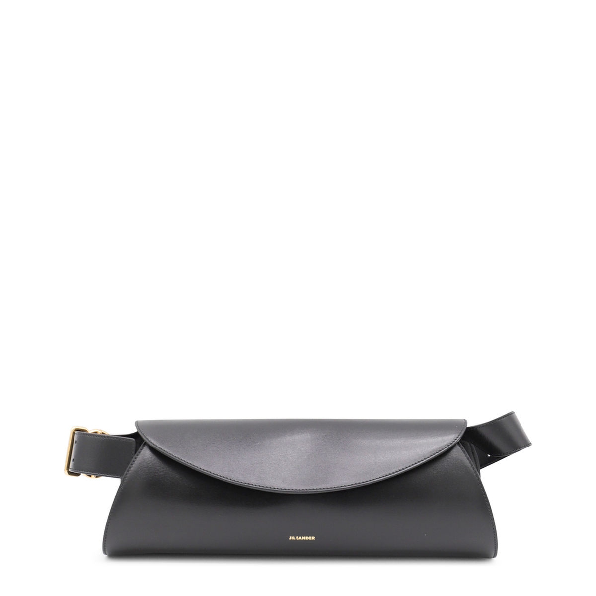 Cannolo Grande Calfskin Shoulder Bag - Black