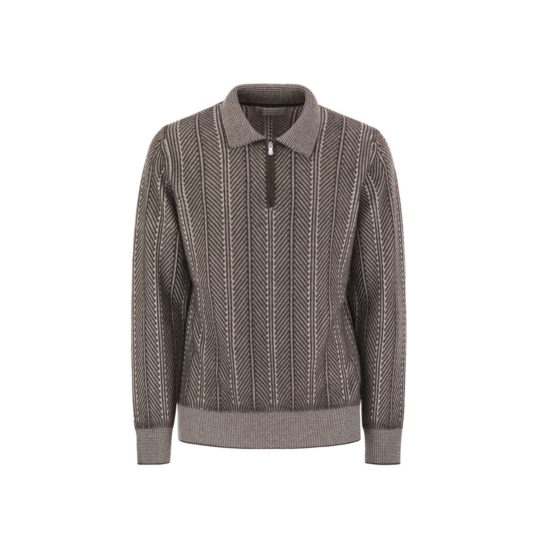 Vanisé Chevron Cashmere Sweater