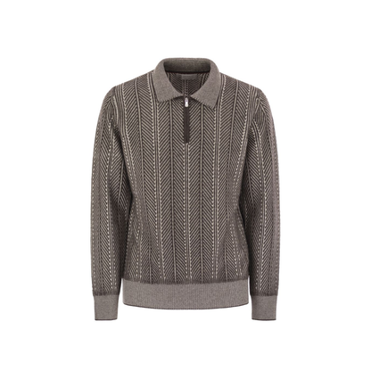 Vanisé Chevron Cashmere Sweater