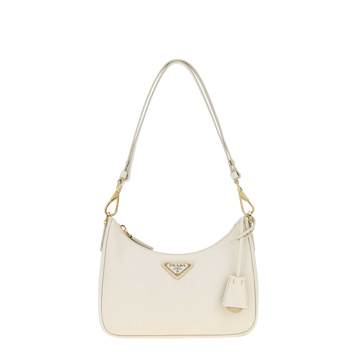 MAYFEYR - Prada - Ivory Leather Mini Re-Edition Shoulder Bag - 1BC204VQOMNZVF0CHZ