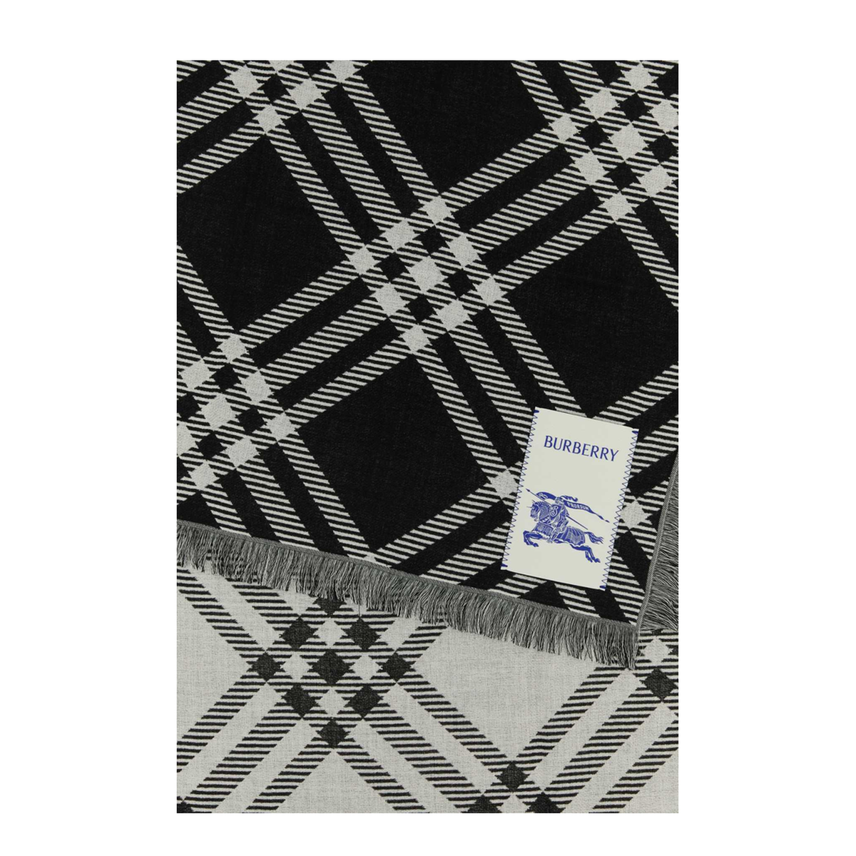 MAYFEYR - Burberry - Embroidered Wool Blend Scarf 200X65 - 8110162C1343
