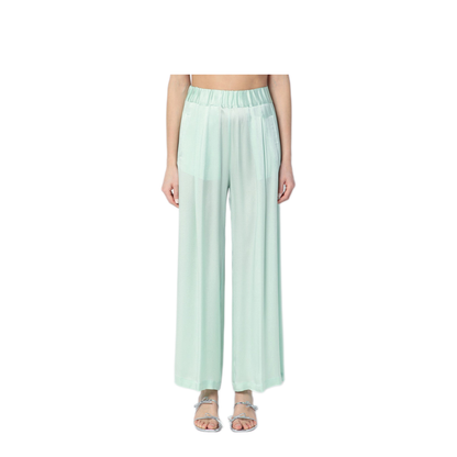MAYFEYR - Semicouture - Johnny Trousers In Aqua Green - Y5SM19PLN78-0