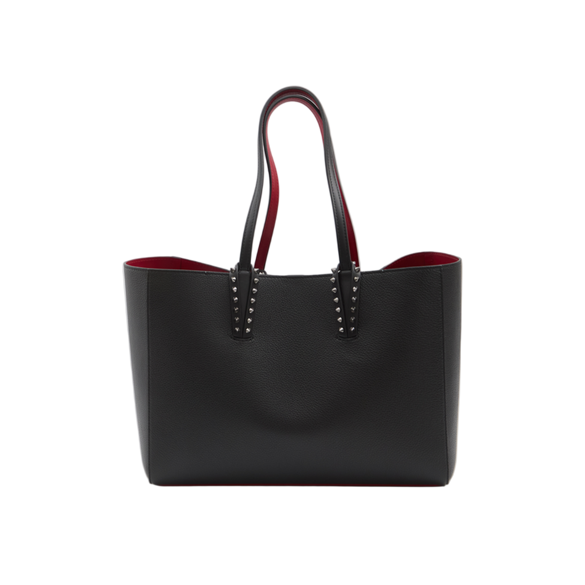 Tote Bag in Black Grained Calfskin Leather