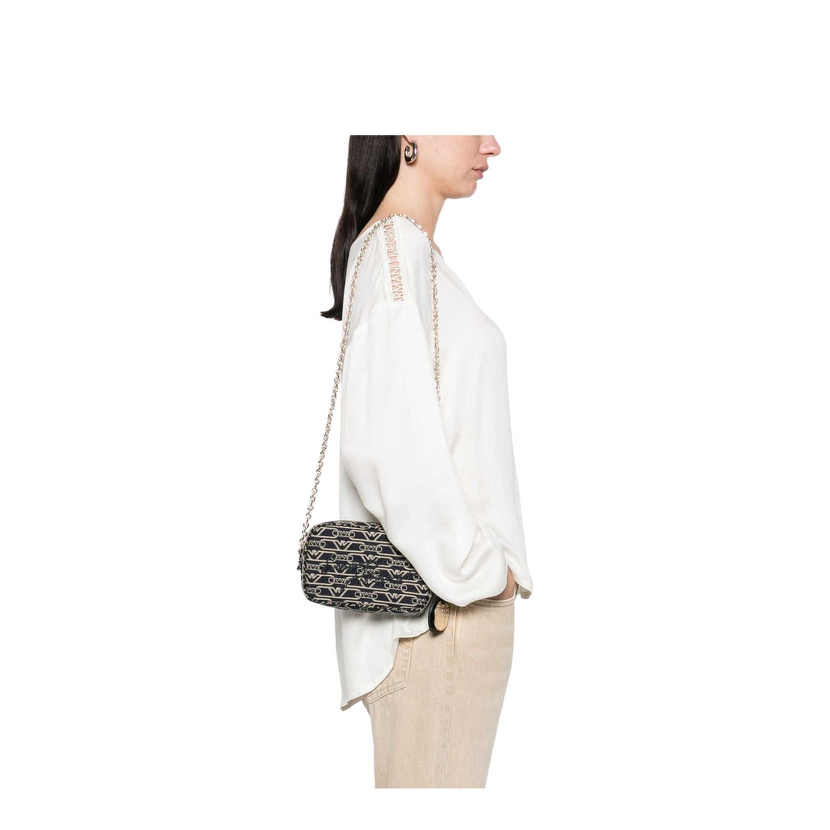 Jacquard Canvas Camera Case with All-Over Monogram