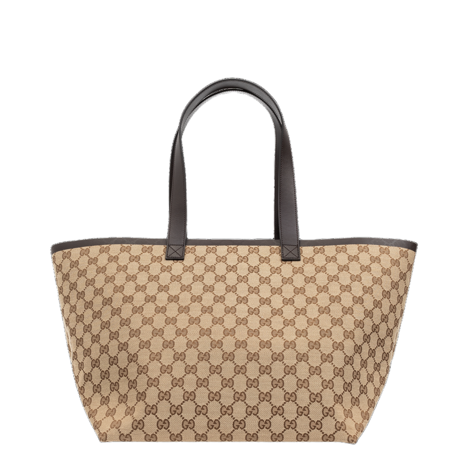 Totissima Large Canvas Reversible Tote - Tan