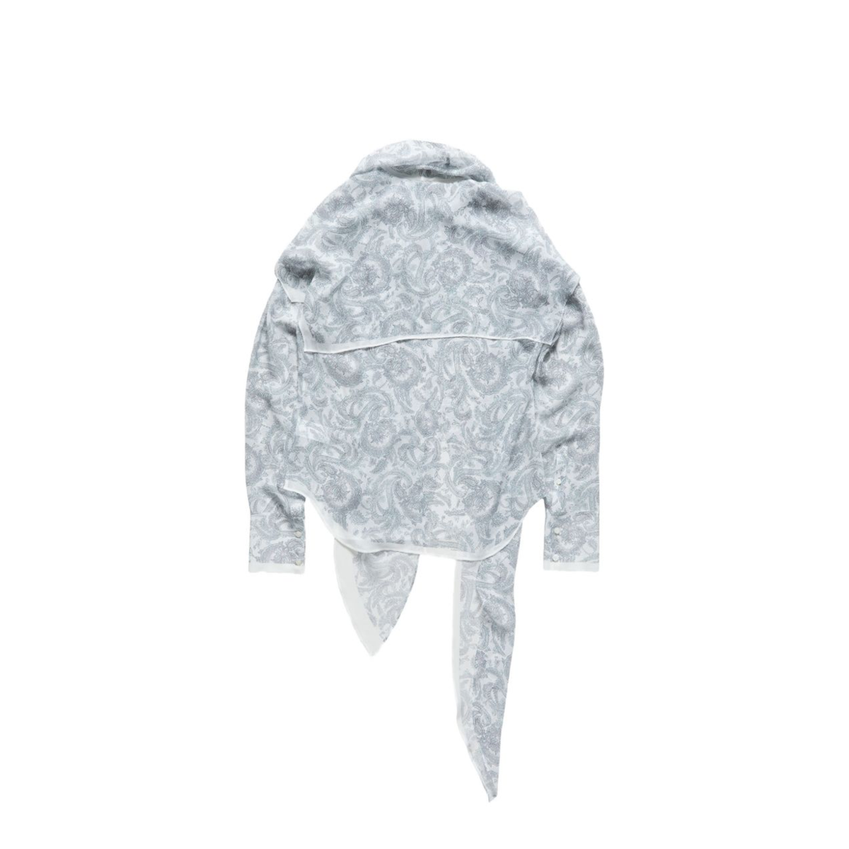 MAYFEYR - Acne Studios - Light Blue Paisley Print Silk Shirt - AB0041CUX