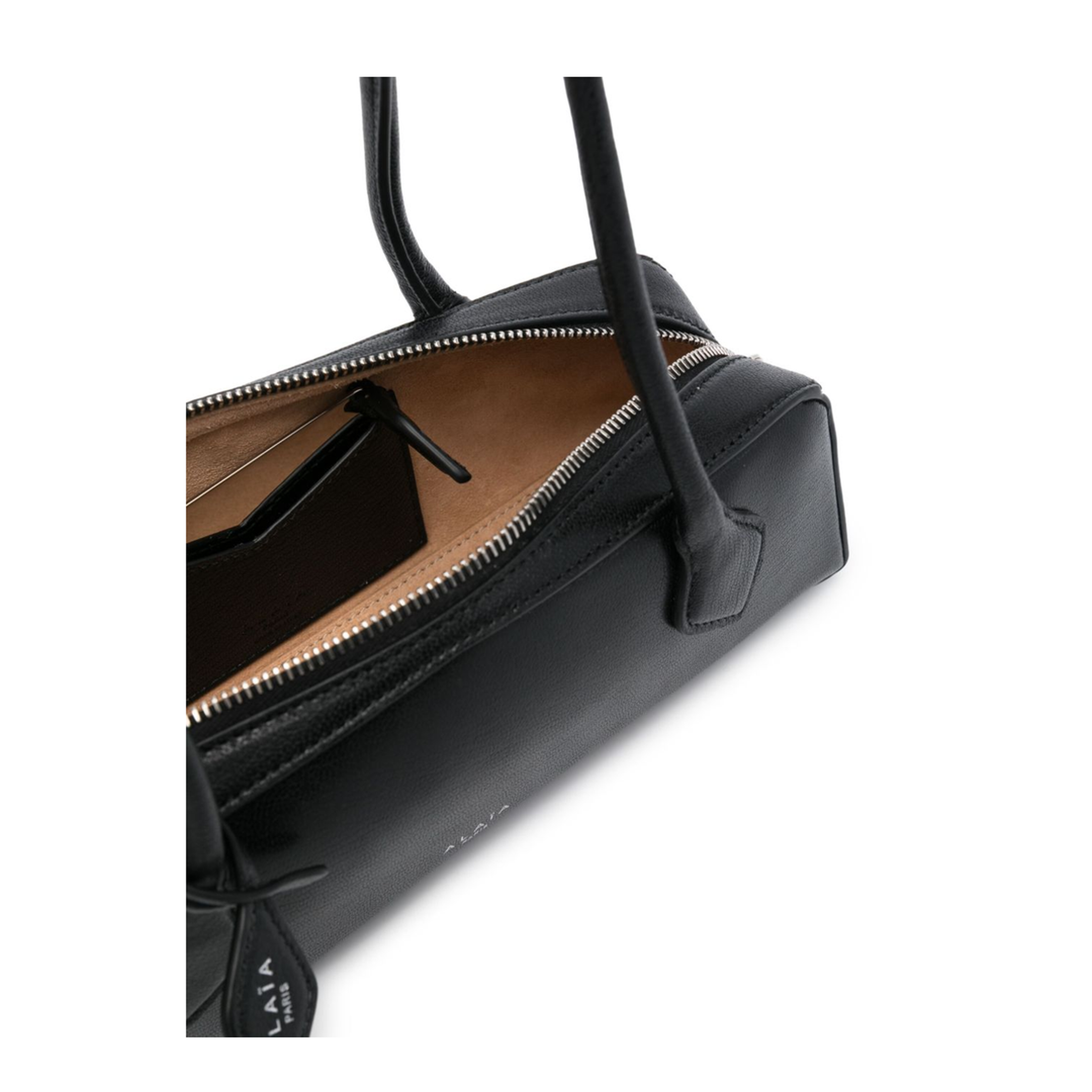 Le Teckel Small Goat Leather Shoulder Bag - Black
