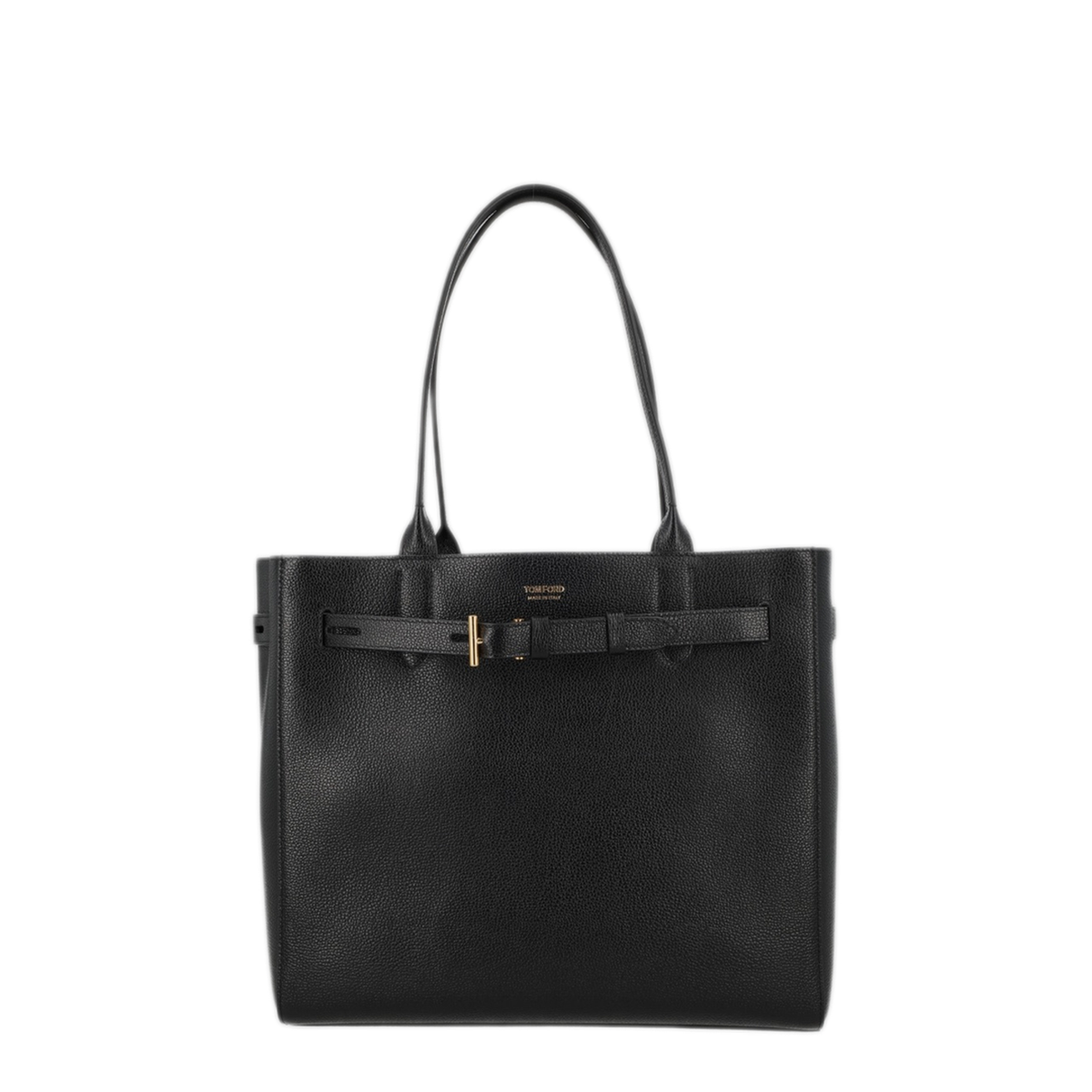 Audrey Medium Calf Leather Tote - Black