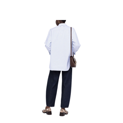 MAYFEYR - Golden Goose - Boyfriend Shirt Striped Oxford Cotton - GWP00820P00054880197