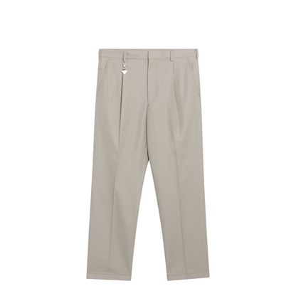 MAYFEYR - Prada - Sand Cotton Trousers With Key Ring - UP0419OOO19AMF0036