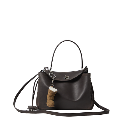 Small Rodeo Bag in Calfskin Leather Espresso