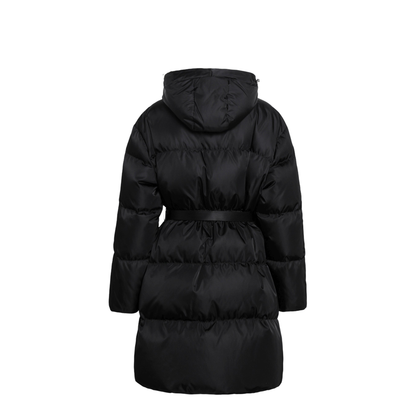 MAYFEYR - Prada - Black Re-Nylon Long Down Jacket With Belt Bag - 29Y395OOO1WQ8F0002