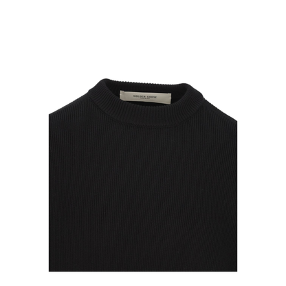 MAYFEYR - Golden Goose - Black Ribbed Knit Sweater - GMP00841P00197290100