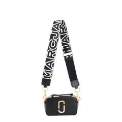 The Snapshot Saffiano Leather Crossbody Bag - BLACK/MULTI