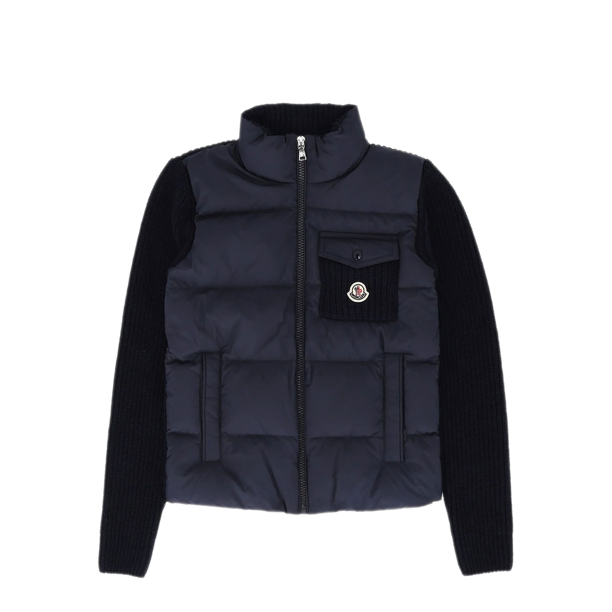 Padded Zip Up Cardigan