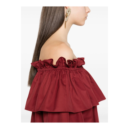 Off-Shoulder Ruffled Dress