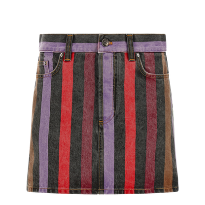 MAYFEYR - Versace - Striped Denim Skirt - 10256701A183861D070