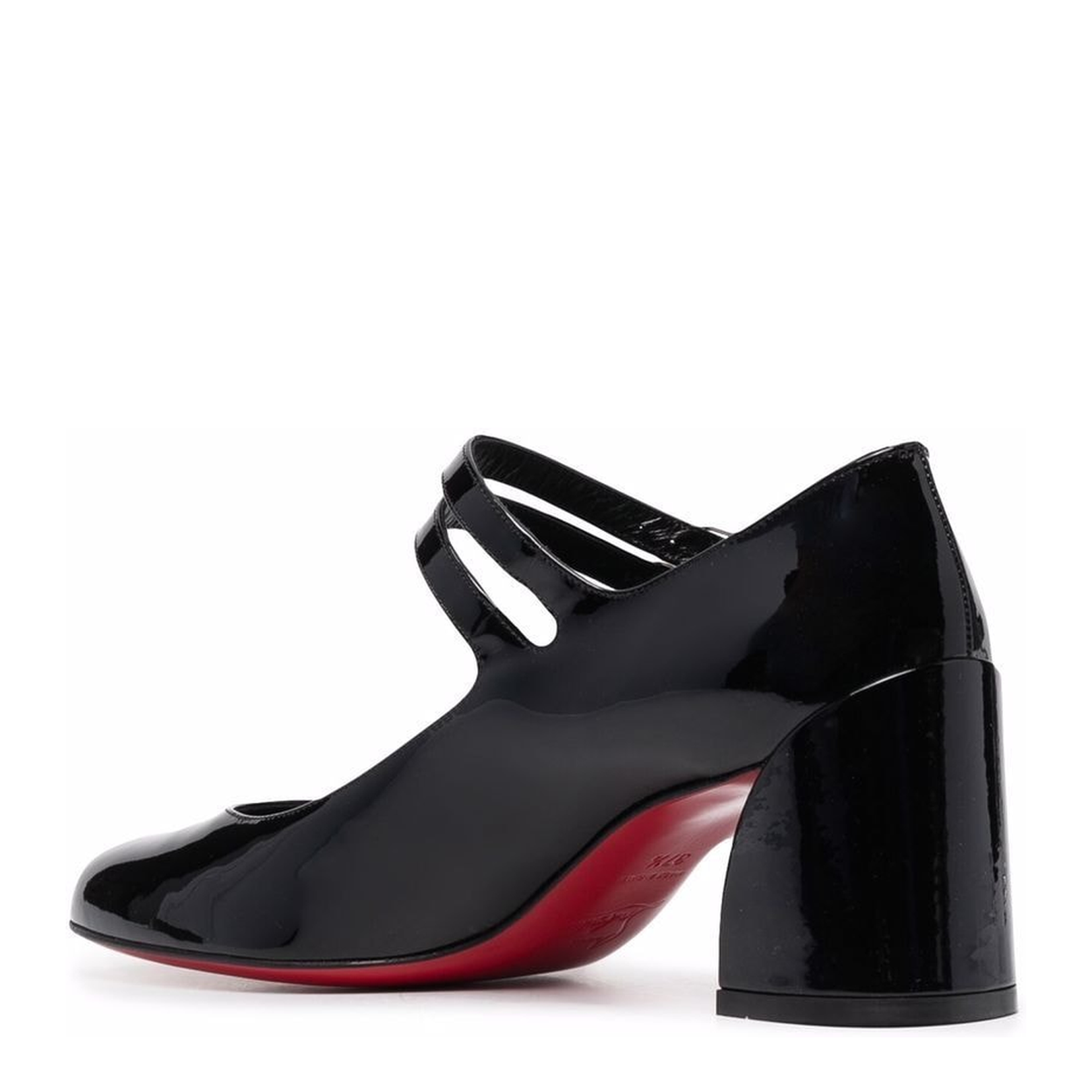 Double Buckle Fastening Block Heel