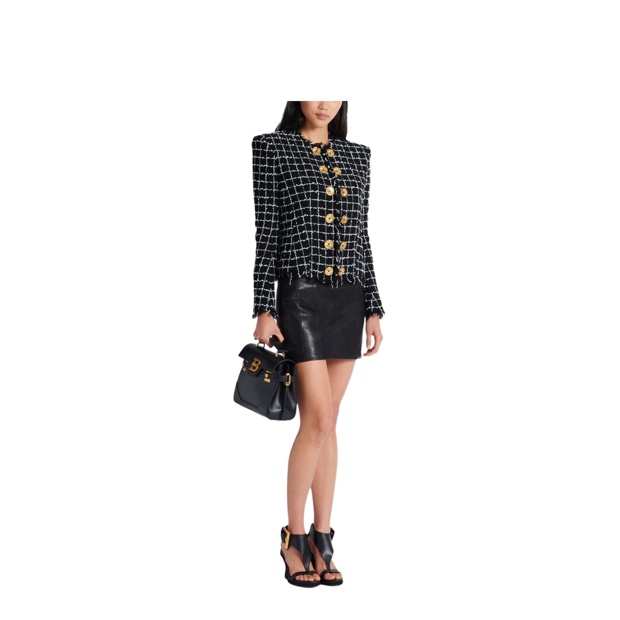Women's Jacket Grid Pattern