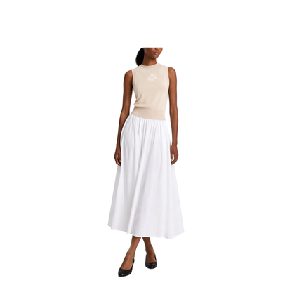 Cotton Midi Skirt