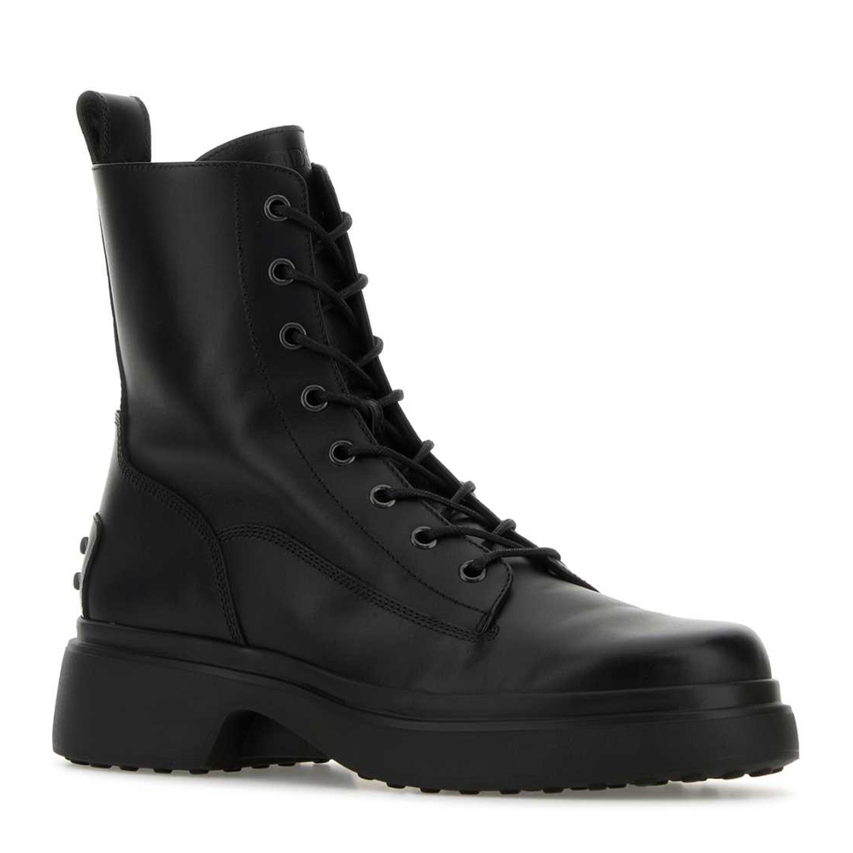 Platform Leather Combat Boots