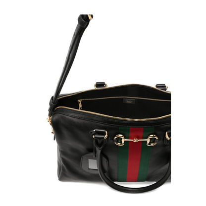 MAYFEYR - Gucci - Borsetto Large Boston Bag In Black Leather - 866734AAGIQ1053