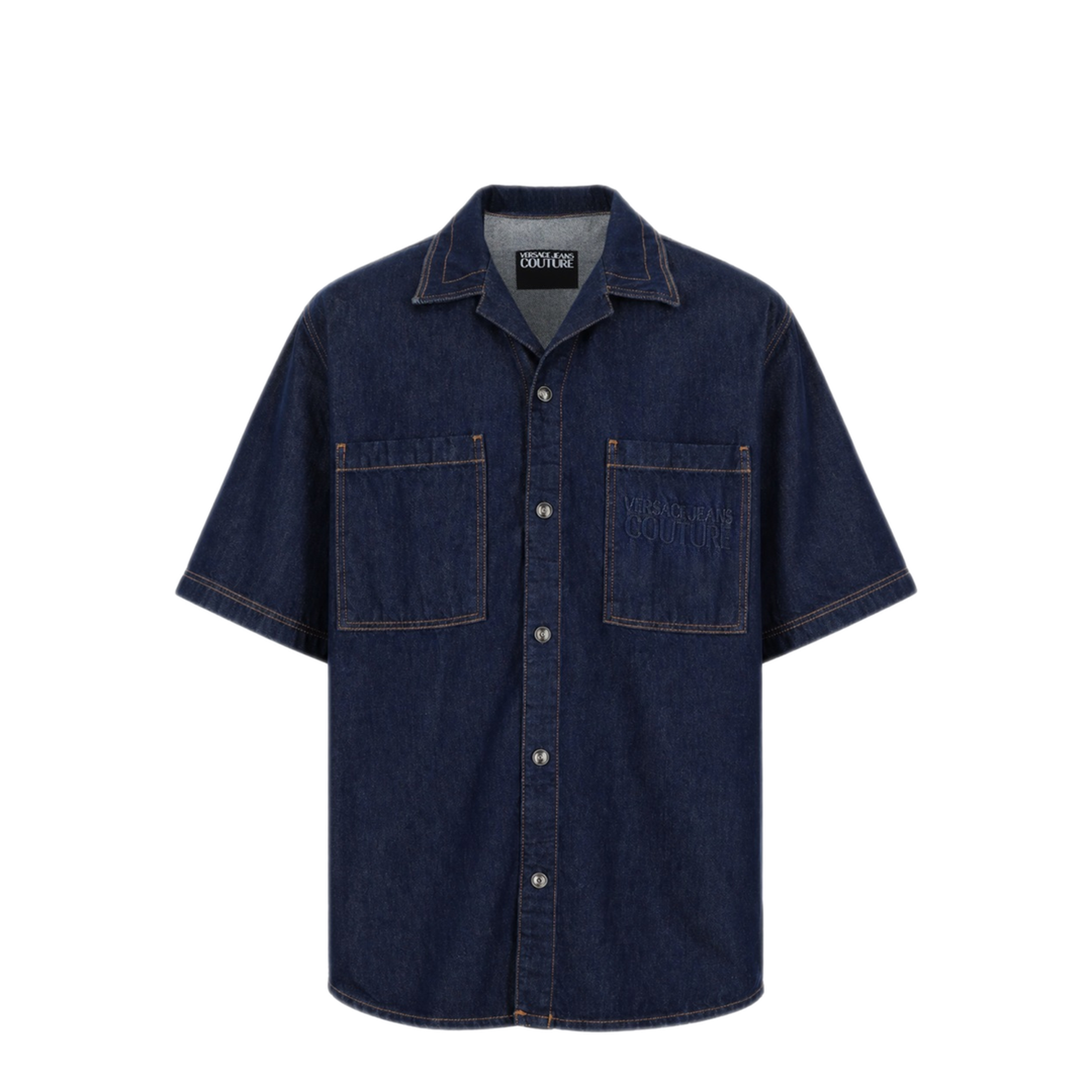 MAYFEYR - VERSACE JEANS COUTURE - Denim Shirt With Logo - 80GAL21ADW127L54914