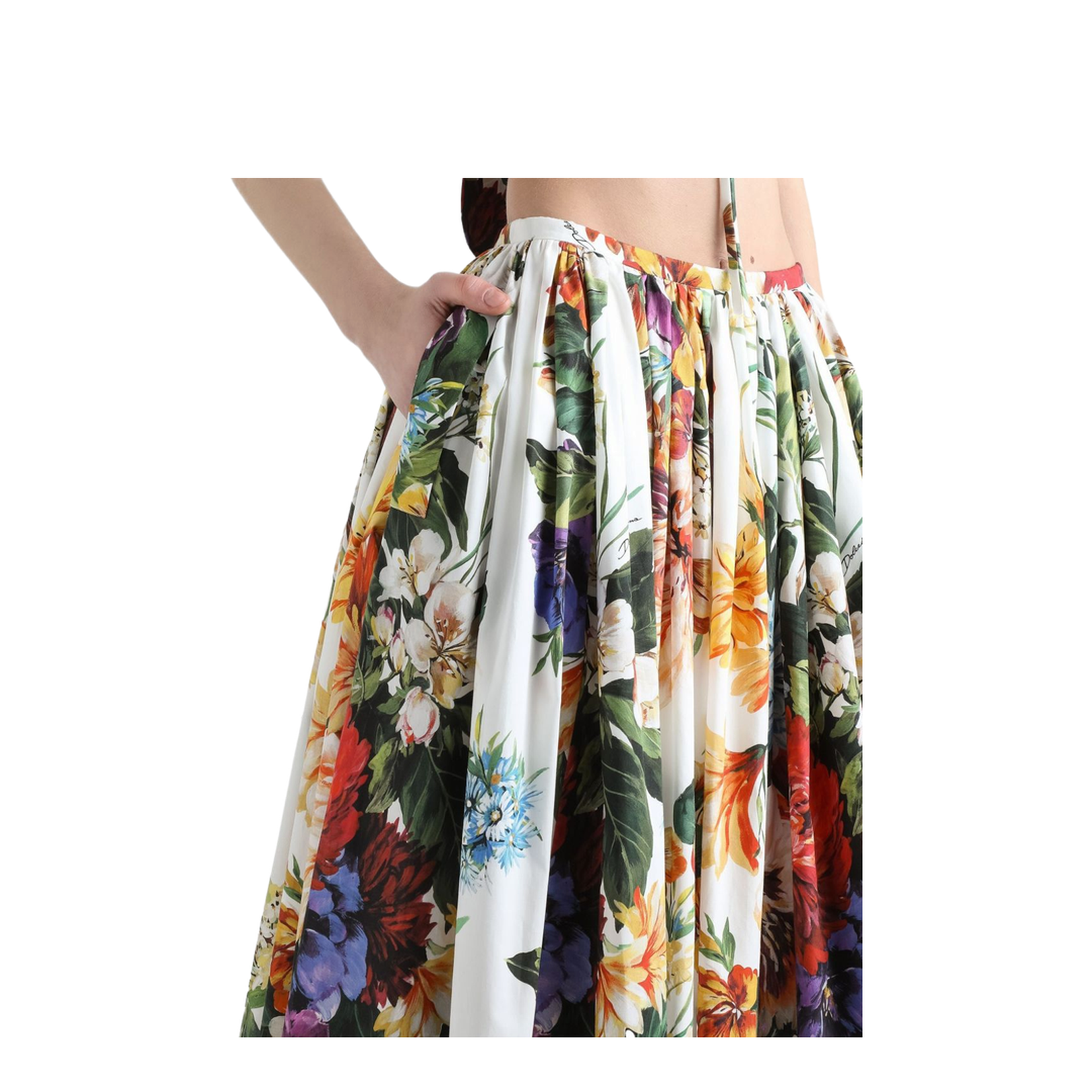 Floral Print Midi Skirt